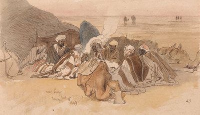 Près de Suez, soir, 15 janvier 1849 (43) - Edward Lear